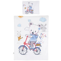 Детское постельное белье Chipolino SPCET502404 bear with bicycle