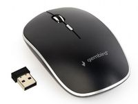 Wireless Mouse Gembird MUSW-4B-01, Optical, 800-1600 dpi, 4 buttons, Ambidextrous, 1xAA, Black
