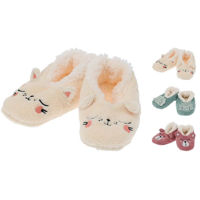 Домашний текстиль Promstore 52586 Детские тапочки "Медведь, Кот, Динозавр" (размеры 26-31)