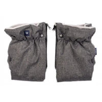 Accesorii pentru cărucior Zaffiro Муфта wool 38 x 26 cm Melange grey