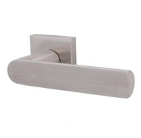 Дверная ручка на розетке Korsika матовый никель + накладка WC