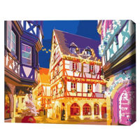 Картина по номерам BrushMe BS52772FC 40х50cm (fără cutie) Lumini de Crăciun