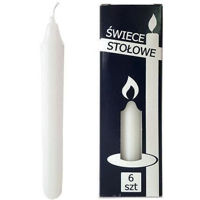 Декор Promstore 45327 Zniczplast Набор свечей Decor 6шт, 19cm, 6часов, белые