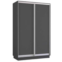 Dulap Mobildor-Lux Fox uși glisante din PAL (130x60x230H cm) Anthracite