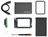2.5"  SATA HDD/SSD External Case Kit (USB3.0) Transcend  StoreJet "TS0GSJ25CK3" Rubber, UASP Support