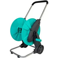 Furtun Profmet 817555 Tambur pentru furtun de gradina cu maner, pe roti 1/2-50m