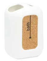 Стакан для зубных щёток Bisk 05587 Suport periute de dinti CORSA alb