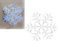 Фигура световая "Снежинка" LED D80сm, цв тепл-бел, бел, син