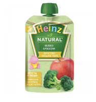 Пюре Heinz Яблоко и брокколи (5+ мес) 90 г