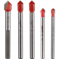 Набор головок, бит, насадок Milwaukee 4932479948 set burghie p/u sticla si articole ceramice, 5 buc