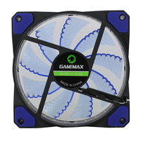PC Case Fan GAMEMAX GMX-GF12B, 120mm, 23.4dB, 46.5CFM, 1100RPM, Hydraulic bearing, Blue LED, 3&4 Pin