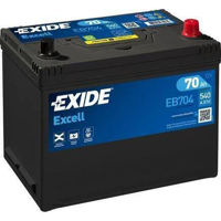 Автомобильный аккумулятор Exide EXCELL 12V 70Ah 540EN 270x173x222 -/+ (EB704)