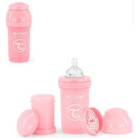 Поильник U-Grow 78255 Biberon Anti-Colici, Roz Pastel, 260ml, 0+ luni