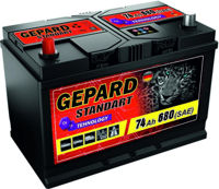 Автомобильный аккумулятор Gepard Standart 74 AH 680A (277x175x191)