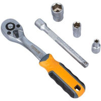 Set de unelte de mână Hoteche 201901 Набор торцевых головок 10шт + трещетка ½"