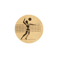 Наклейка на медаль / кубок (1 шт.) "Волейбол" d=25 мм 25-0106 (9697)