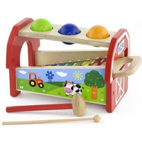 Игрушка Viga 50348 Jucărie-ciocănitoare Xilofon