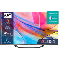 55" LED SMART TV Hisense 55A7KQ, QLED, 3840x2160, VIDAA OS, Gray