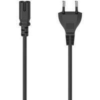 Кабель для IT Hama 223275 Mains Cable With Euro Plug, 2-Pin Plug, Ac Connector C7, 2.5 M, Black