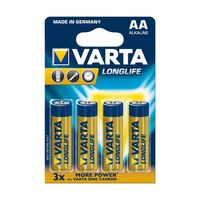 Baterii Varta AA Longlife 4 pcs/blist Zinc Carbon, 04106 101 414