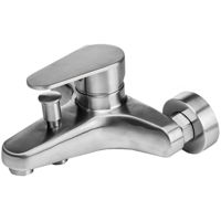Baterie de duș Rubano 27579 Baterie pentru cada cu pipa scurta, Inox