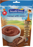 Каша NUTRINO пшеничная с молоком и какао (8 мес), 200 г