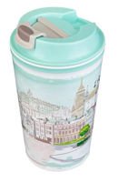 Термокружка Бытпласт 56908 Termo pahar cu clapeta Phibo Old Street 350ml