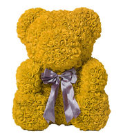 купить Медведь из желтых  роз 40 см в Кишинёве