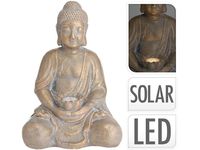 Felinar pe baterie solara "Buddha" 44cm, auriu