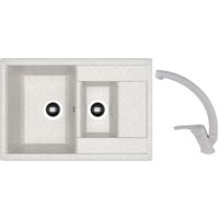 Мойка кухонная со смесителем Dr.Gans Astra 760K + SanDonna F 1069 gri