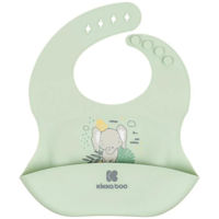 Bavețică Kikka Boo 31303030026 Baveta din silicon Savanna Friends Mint