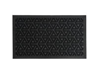 Covoras pentru antreu 45X75cm Luance Geo, Poliester/Cauciuc, negru