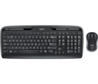 Wireless Keyboard & Mouse Logitech MK330, Multimedia, Low-profile, Quiet typing, 2xAAA/1xAA, Black