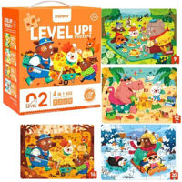 Головоломка Mideer MD3217 Seria de puzzle-uri Anotimpurile pădurii, 4 în 1, nivelul 2