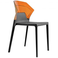Стул Papatya Ego-S - back orange / seat anthracite