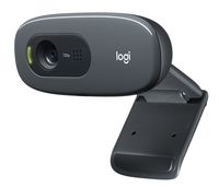Camera Logitech C270, 720p, 3MP, FoV: 60°, Fixed focus, Automatic light correction, Universal clip