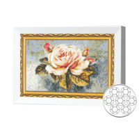 Картина по номерам Art Gallery JS27666 Mozaic cu diamante 20x30cm Trandafir frumos