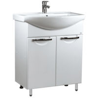 Шкаф под умывальник Mashtab 11422 Delfin cu 2 usi 75cm Alb