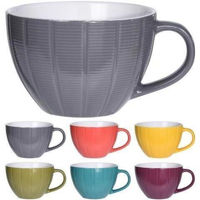 Чашка Excellent Houseware 24658 Чашка для завтрака 460ml, D11cm Сегмент, 6 цветов