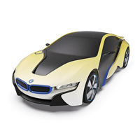 Jucărie cu telecomandă Rastar 48400-4 T/C 1:24 BMW i8-UV Sensitive Collection alb/negru, 50510