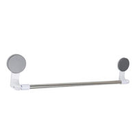 Держатель для полотенец Promstore 55601 Suport prosoape pe ventuze Bathroom 58.5x12cm, alb, metal/plastic