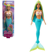 Кукла Barbie HRR03 Sirena cu păr albastru – verde
