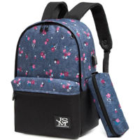 Rucsac pentru copii 4Play JMS Blue Flowers
