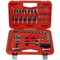 Набор головок, бит, насадок Jetech 017J775 Набор торцевых головок метрических и дюймовых 3/8", 1/4", 75 предметов