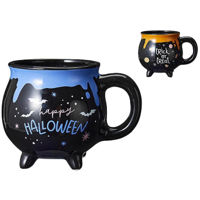 Чашка Promstore 22182 Cana 400ml Halloween cu picioruse, ceramica