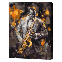 Tablou pe numere BrushMe BS54070FC 40х50 cm (fără cutie) Lumea jazzului