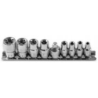 Set de unelte de mână Hoegert Set de chei tubulare TORX 1/4 3/8 9buc HT1A884