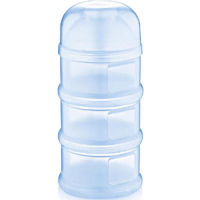Container alimentare BabyJem 545 Recipient lapte praf cu 3 compartimente Albastru