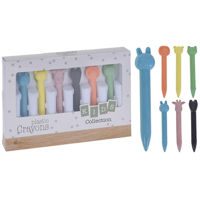 Набор для творчества Promstore 47942 Набор мелков восковых 6шт Животные