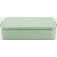 Container alimentare Brabantia 20 35 27 Lunch Box Make&Take Jade Green Large, Plastic, Bento